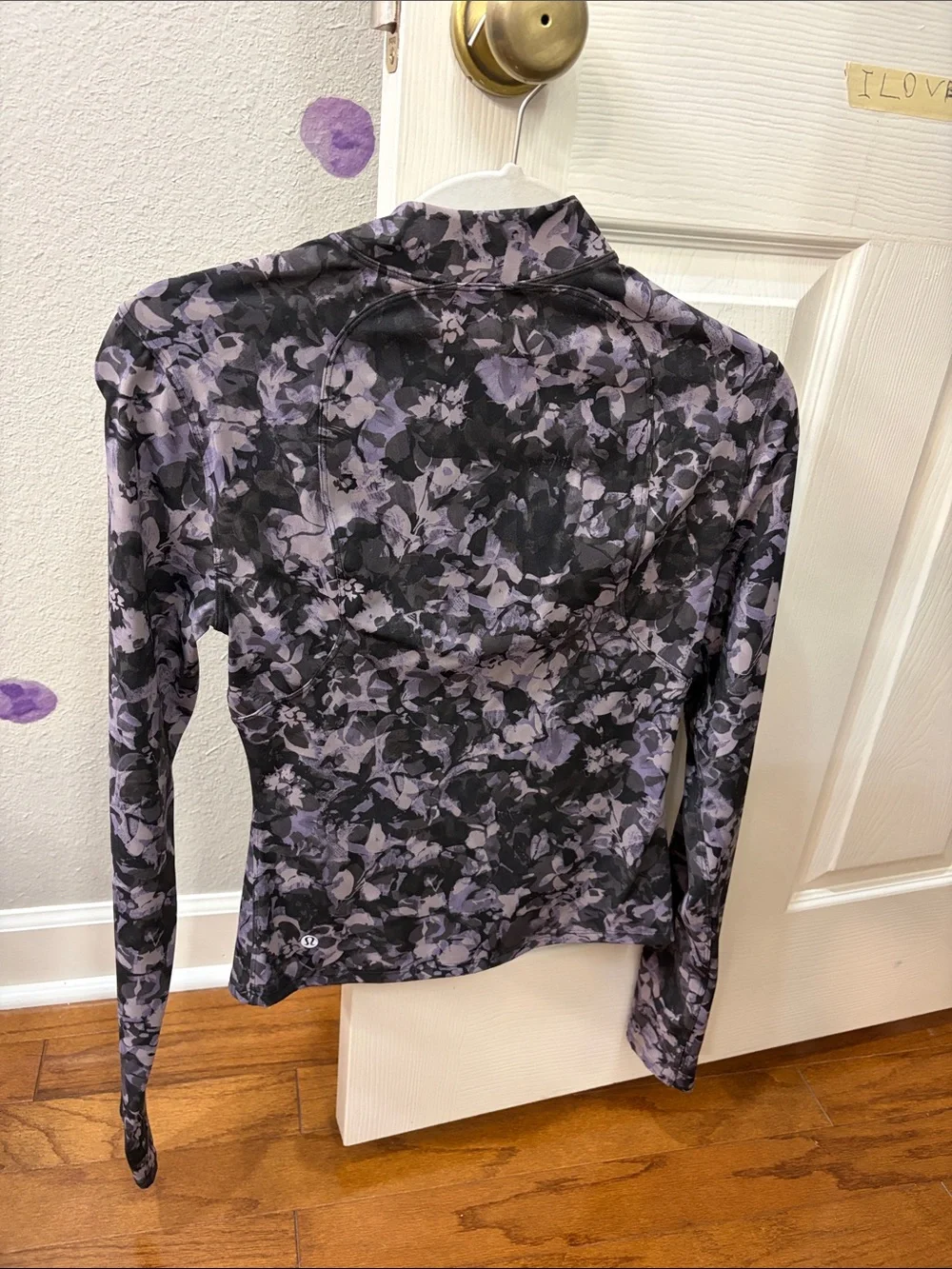051. Lululemon Luxtreme Running Half-Zip Inflect Floral Lunar Rock Multi
